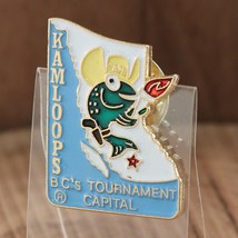 Kamloops B.C.&#39;s Tournament Capital RARE Lapel Pin Kami the Fish Mascot C... - £34.51 GBP