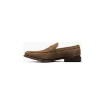 25550-211 Stacy Adams Marlowe Algonquin Moc Toe Penny Slip On Dark Tan Suede image 6