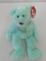Ty Beanie Baby Sherer Aqua Green 2002 Retired Plush Toy EUC EHBB3 - £7.99 GBP