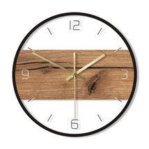 Old Wood Pattern Texture Acrylic Wall Clock Rustic Wood Cabin Country Wall Home  - £31.50 GBP