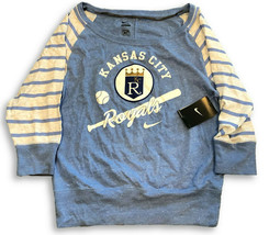 New NWT Kansas City Royals Nike Cooperstown Women&#39;s Small Gym Sweatshirt - $44.50