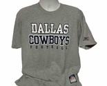 Vintage Dallas Cowboys Men&#39;s Large T Shirt Gray NFL Football Reebok On F... - $31.20