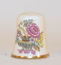 Mason&#39;s Patent Ironstone England Porcelain Floral Thimble - £5.47 GBP