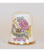 Mason&#39;s Patent Ironstone England Porcelain Floral Thimble - £5.53 GBP