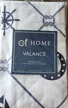 C and F Home Valance ~ 15.5" x 72" ~ SAILOR'S BAY ~ Nautical ~ Rod Pocket - $22.44