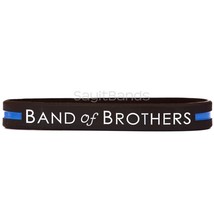 1 Band Of Brothers Thin Blue Line Wristband Bracelet Police Support Band - £1.54 GBP