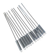 12PCS Kabob Skewers Flat Stainless Steel BBQ Barbecue 15” Skewer - $18.69