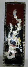 Vintage Dragon Artwrok Carved Seashells? Mother Of Pearl? Oriental Neat - $149.99