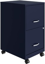 Navy Soho Mobile File Cabinet By Lorell. - £97.75 GBP