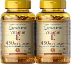 Puritan&#39;s Pride Vitamin E Supports Immune Function, 450 mg,100 count (Pack of 2) - £32.64 GBP