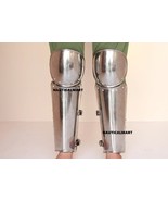 Medieval Steel Knight Greaves Armor Costume for Roleplay and Cosplay Hal... - $99.00