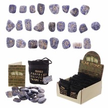  Bag of 24 Amethyst Rune Stones In Black Pouch - £16.69 GBP