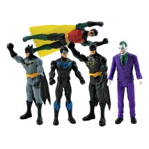 Dc 6 Inch Action Figures | 5 Pack Includes The Joker, Grey Suit Batman, Black Su - £56.94 GBP