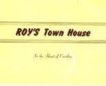 Roy&#39;s Town House Menu In The Heart of  Crestline California 1950&#39;s - $23.83