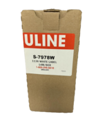 ULINE , S-7978W,  1136 White Label, 14,000 Labels per Box - $457.39 MXN