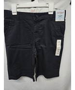 Boys Size 16 Flat Front Chino Shorts Black, Adjustable Waist - Cat And Jack - $184.25 MXN