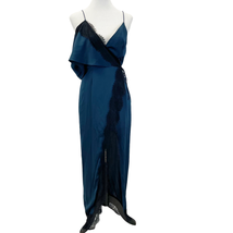 Keepsake The Label Womens M Stop Me Navy Blue Lace One Shoulder Maxi Dress - £65.11 GBP
