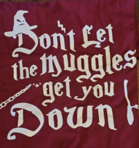 Harry Potter Don&#39;t Let the Muggles Get You Down T-Shirt Burgandy XL - £10.89 GBP