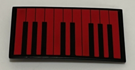 Piano Belt Buckle Musician Good Pianist Red and Black Keyboard Unisex New Color - £10.99 GBP