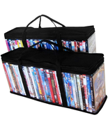 DVD Storage Organizer - Classic Set Of 2 Storage Bags With Room For 40 D... - £16.25 GBP