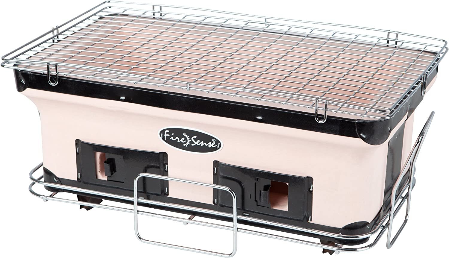 Fire Sense 60450 Yakatori Internal Grates Charcoal Chrome Cooking Grill, Tan - $57.99