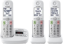 Panasonic Cordless Phone, Easy To Use With Large Display And Big, Tgu433W - $137.96