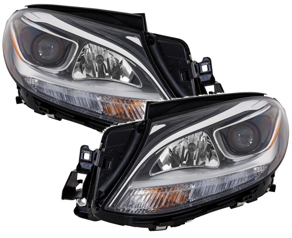 FIT MERCEDES BENZ GLE 2016-2019 HALOGEN HEADLIGHTS HEAD LIGHTS LAMPS PAIR - $871.19