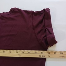 Lululemon “Breathe Deeply” Women’s Garnet Burgundy Roll Around T-Shirt Chest 36" image 8