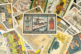 1920&#39;s Germany Notgeld Money 25pc Labor &amp; Industry - Bremerhaven, Lubeck... - $99.00