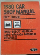 1980 Car Shop Manual Chassis Pinto Bobcat Mustang Capri Granada Monarch  - $53.46