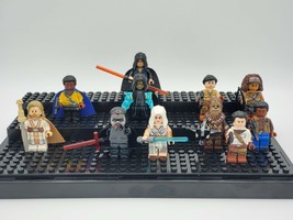11Pcs Star Wars Palpatine Kylo Ren Luke Dark Rey Chewbacca Lando Poe Minifigures - £19.13 GBP