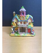 Hoppy Hollow 2003 School House Easter Village Bunny Rabbit w/ peek in wi... - $24.75