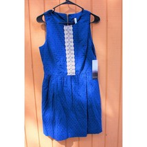 KENSIE BLUE  WITH LACE DRESS SIZE SMALL MACYS $99 MSRP WOMENS JUNIORS BR... - £11.79 GBP