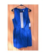 KENSIE BLUE  WITH LACE DRESS SIZE SMALL MACYS $99 MSRP WOMENS JUNIORS BR... - £12.06 GBP