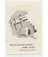 Playtime D&#39;Oyly Carte Opera Company Shubert Theatre Boston 1948 - £12.51 GBP
