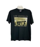 Led Zeppelin Adult Tee Shirt Size Large Black Airplane Deadstock Band Te... - £71.38 GBP