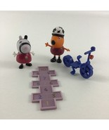 Peppa Pig Friends Zoe Hopscotch Freddy Bike Ride Figure Lot Vintage 2003... - $37.84 CAD