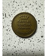 Harrisburg, PA Arcade / Amusement Token: Capital Vending Co TC-265600 - $188.47 MXN