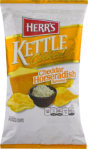 Herr's Cheddar Horseradish Kettle Cooked Potato Chips, 4-Pack 7.5 oz. Bags - £28.69 GBP