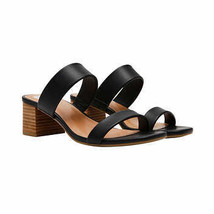 DV by Dolce Vita Ladies&#39; Size 7.5 Heel Strap Sandal, Black - £25.17 GBP