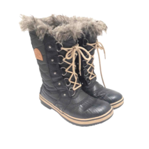 Sorel Tofino II Faux Fur Lined Waterproof Boots Black Women&#39;s Size 7 - £61.74 GBP