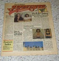 Hall &amp; Oates Electric Light Orchestra Phonograph Record Magazine Vintage... - £27.58 GBP