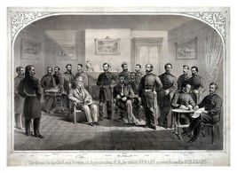 Robert E. Lee Surrendering To Ulysses S. Grant Civil War 5X7 Photo - £8.84 GBP