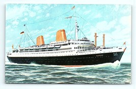 Postcard MS Europa Ocean liner Passenger Luxury Cruise North German Llloyd Ship - £3.94 GBP
