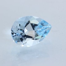 Topaz Sky Blue Faceted Pear 14x10 mm VVS clarity Natural Gemstone 5.77 carat - $73.15