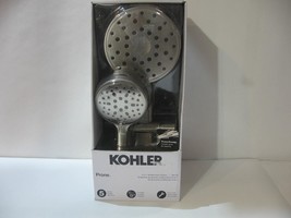 Mint Kohler Prone 3-in-1 Multifunction Shower Head w/PowerSweep Brushed Nickel - £33.29 GBP