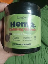 Hemp Calming Chews for Dogs Stress &amp; Anxiety Relief 120 Soft Chews Bacon... - $18.00