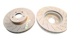 10-16 MERCEDES-BENZ E350 FRONT SPORT BRAKE ROTORS PAIR Q1418 image 11