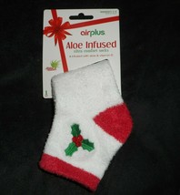 New Aloe Infused Ultra Comfort Christmas Soft Socks Women&#39;s Sz 5 - 11 Mistletoe - £5.31 GBP