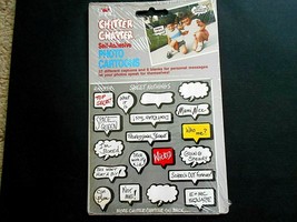 Printz Chitter Chatter Self-Adhesive Photo Cartoons Assorted Sayings - £3.58 GBP